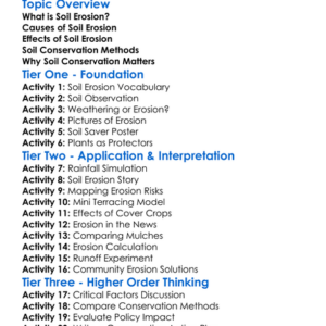 Soil Erosion And Conservation Worksheet Activity Booklet