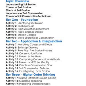 Soil Erosion And Conservation Worksheet Activity Booklet