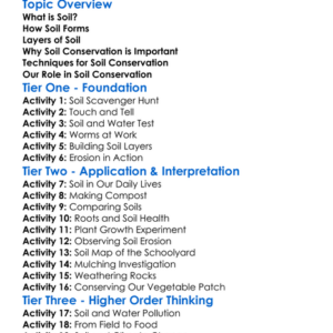 Soil Formation And Conservation Worksheet Activity Booklet