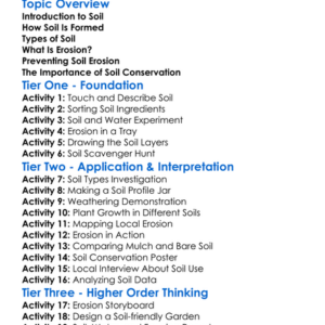 Soil Formation And Erosion Worksheet Activity Booklet