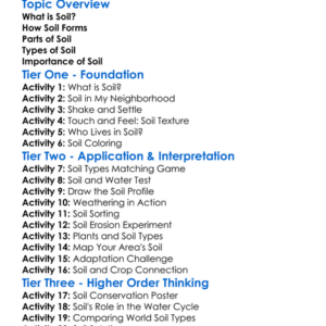 Soil Formation And Types Worksheet Activity Booklet
