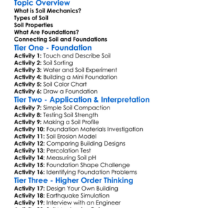 Soil Mechanics And Foundations Worksheet Activity Booklet