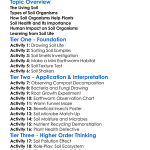 Soil Organisms And Plant Health Worksheet Activity Booklet