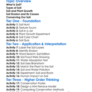 Soil Types And Conservation Worksheet Activity Booklet