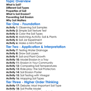 Soil Types And Erosion Worksheet Activity Booklet