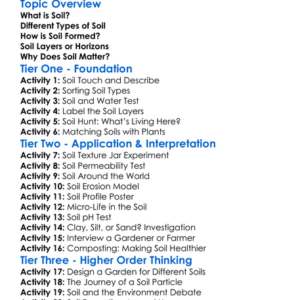 Soil Types And Formation Worksheet Activity Booklet