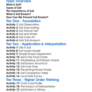 Soil Types And Soil Erosion Worksheet Activity Booklet