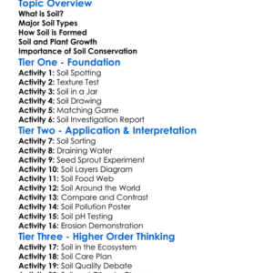 Soil Types Worksheet Activity Booklet