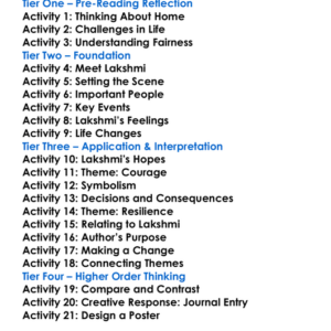 Sold Worksheet Activity Booklet