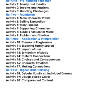 Solo Kwame Alexander Worksheet Activity Booklet