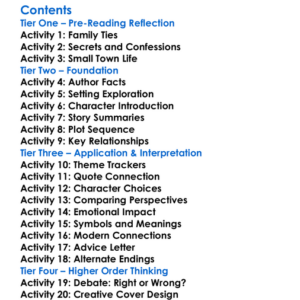 Something Ive Been Meaning To Tell You Alice Munro Worksheet Activity Booklet