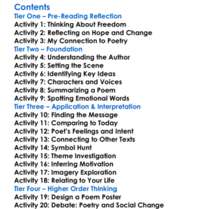 Songs Before Sunrise Algernon Charles Swinburne Worksheet Activity Booklet