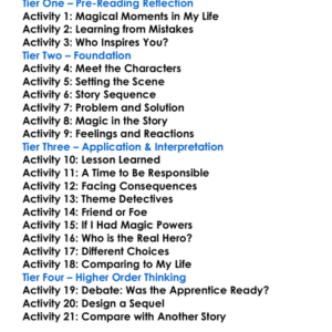 Sorcerers Apprentice Worksheet Activity Booklet