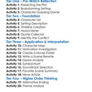 Sorority Of The Damned 2025 Worksheet Activity Booklet