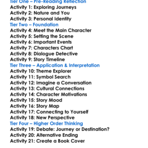 Soul Mountain Gao Xingjian Worksheet Activity Booklet