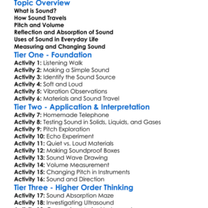 Sound And Its Properties Worksheet Activity Booklet