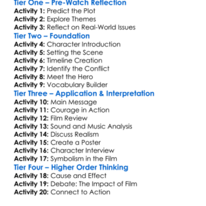 Sound Of Freedom 2023 Worksheet Activity Booklet