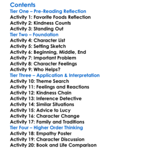 Spaghetti In A Hot Dog Bun Maria Dismondy Worksheet Activity Booklet