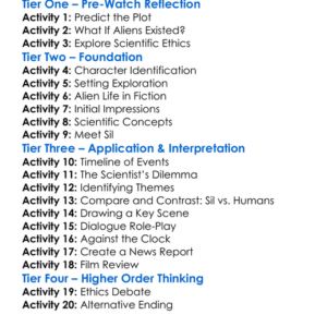 Species 1995 Worksheet Activity Booklet