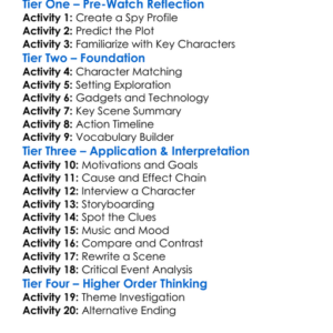 Spectre 2015 Worksheet Activity Booklet