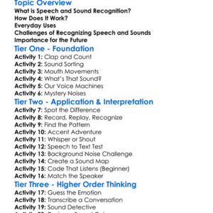 Speech And Sound Recognition Worksheet Activity Booklet