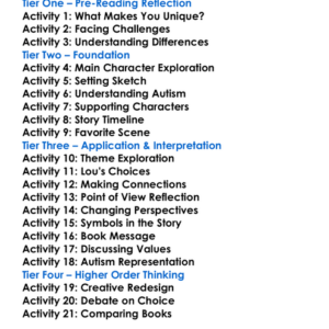 Speed Of Dark Elizabeth Moon Worksheet Activity Booklet