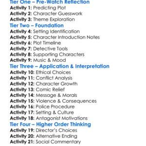 Spenser Confidential 2020 Worksheet Activity Booklet