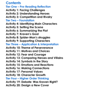 Spider-Man Kravens Last Hunt Various Authors Worksheet Activity Booklet