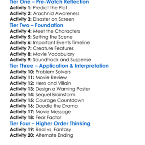 Spiders 2013 Worksheet Activity Booklet