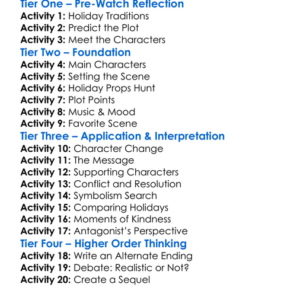 Spotlight On Christmas 2020 Worksheet Activity Booklet