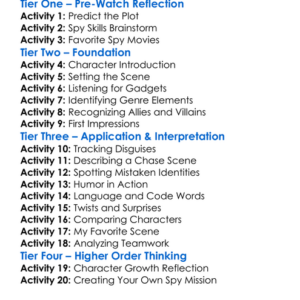 Spy 2015 Worksheet Activity Booklet