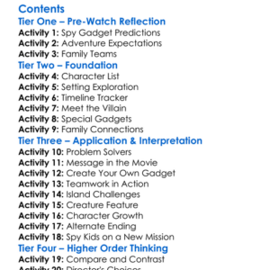 Spy Kids 2 The Island Of Lost Dreams 2002 Worksheet Activity Booklet