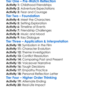 Stand By Me Worksheet Activity Booklet