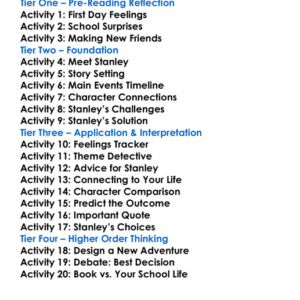Stanleys School Adventure Worksheet Activity Booklet