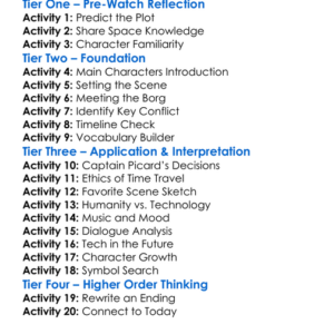 Star Trek First Contact 1996 Worksheet Activity Booklet