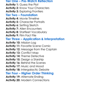 Star Trek V The Final Frontier 1989 Worksheet Activity Booklet