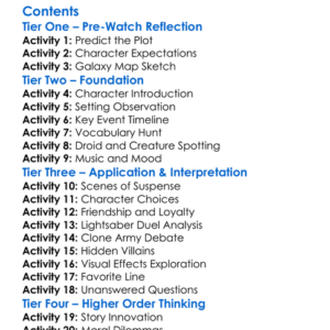 Star Wars Episode Ii Worksheet Activity Booklet