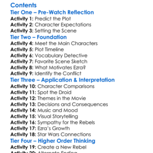 Star Wars Rebels Spark Of Rebellion 2014 Worksheet Activity Booklet