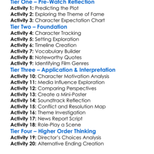 Stardom 2000 Worksheet Activity Booklet