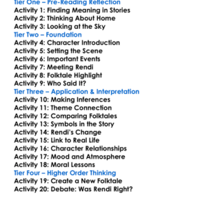 Starry River Of The Sky Grace Lin Worksheet Activity Booklet