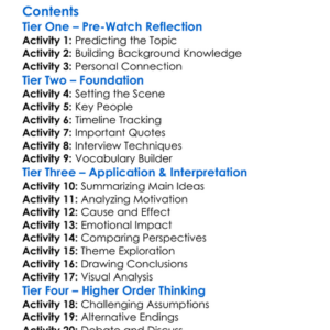 Starting A War An Interview With Tony Kandah 2020 Worksheet Activity Booklet