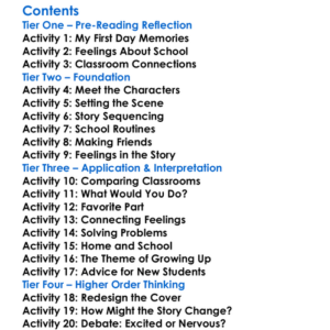 Starting School Janet  Allan Ahlberg Worksheet Activity Booklet