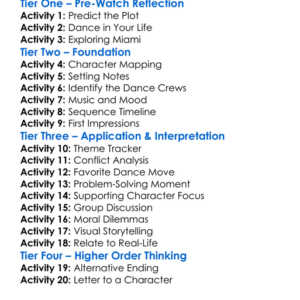 Step Up Revolution 2012 Worksheet Activity Booklet