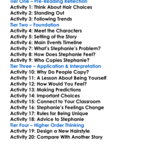 Stephanies Ponytail Robert Munsch Worksheet Activity Booklet