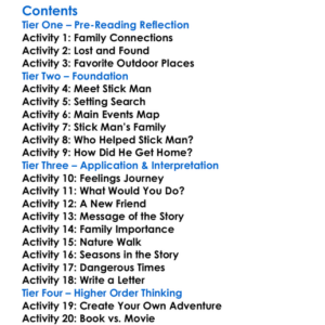 Stick Man Julia Donaldson  Axel Scheffler Worksheet Activity Booklet