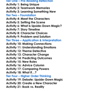 Stink The Upside-Down Magic Worksheet Activity Booklet