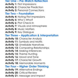 Stoker 2013 Worksheet Activity Booklet
