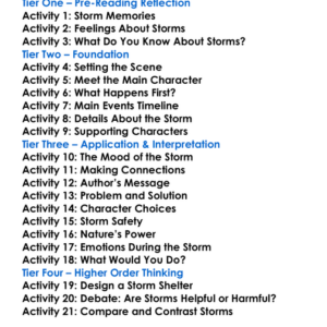 Storms Worksheet Activity Booklet