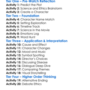 Strange Blood 2015 Worksheet Activity Booklet