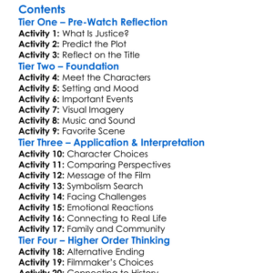 Strange Fruit Tale Of A Black Girl Lost 2021 Worksheet Activity Booklet